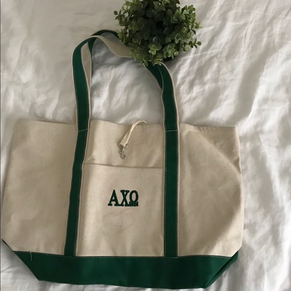 Alpha Chi Omega AChiO Sorority Canvas Tote Bag